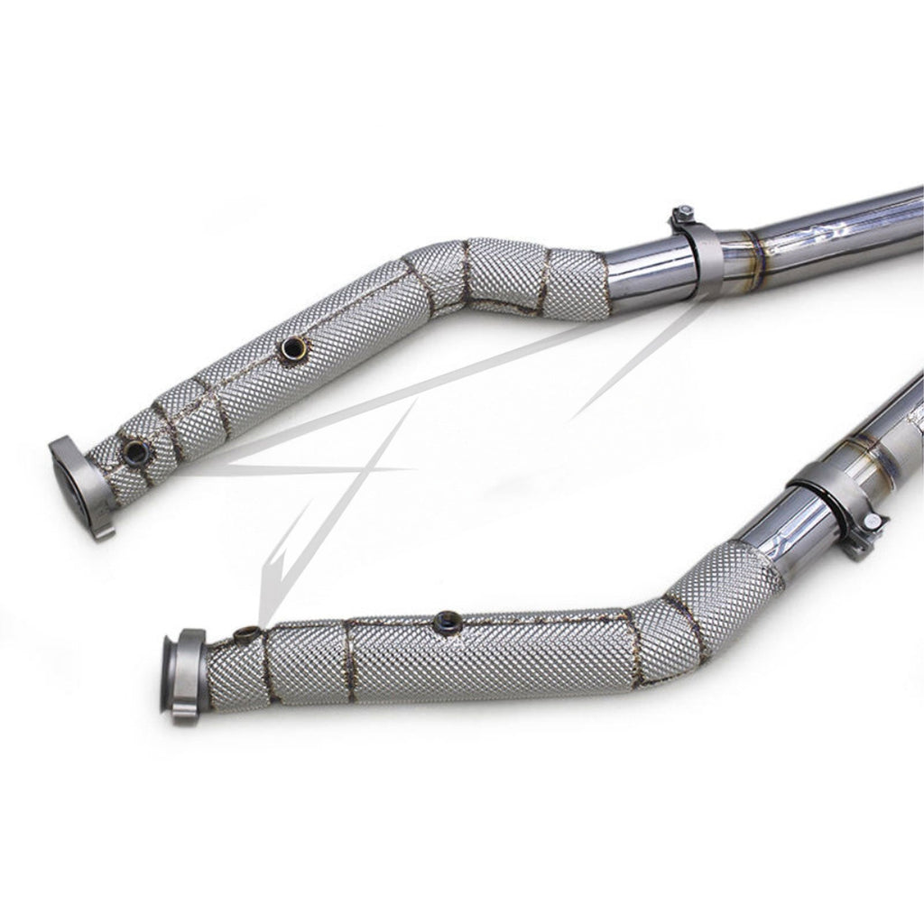 Catless Race Stainless Downpipe for Mercedes Benz AMG GT63 W463 5.5T - Bull Boost Performance