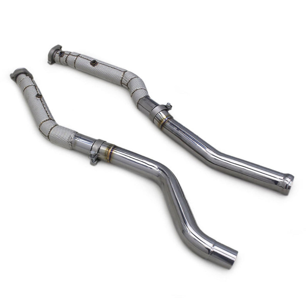 Catless Race Stainless Downpipe for Mercedes Benz AMG GT63 W463 5.5T - Bull Boost Performance