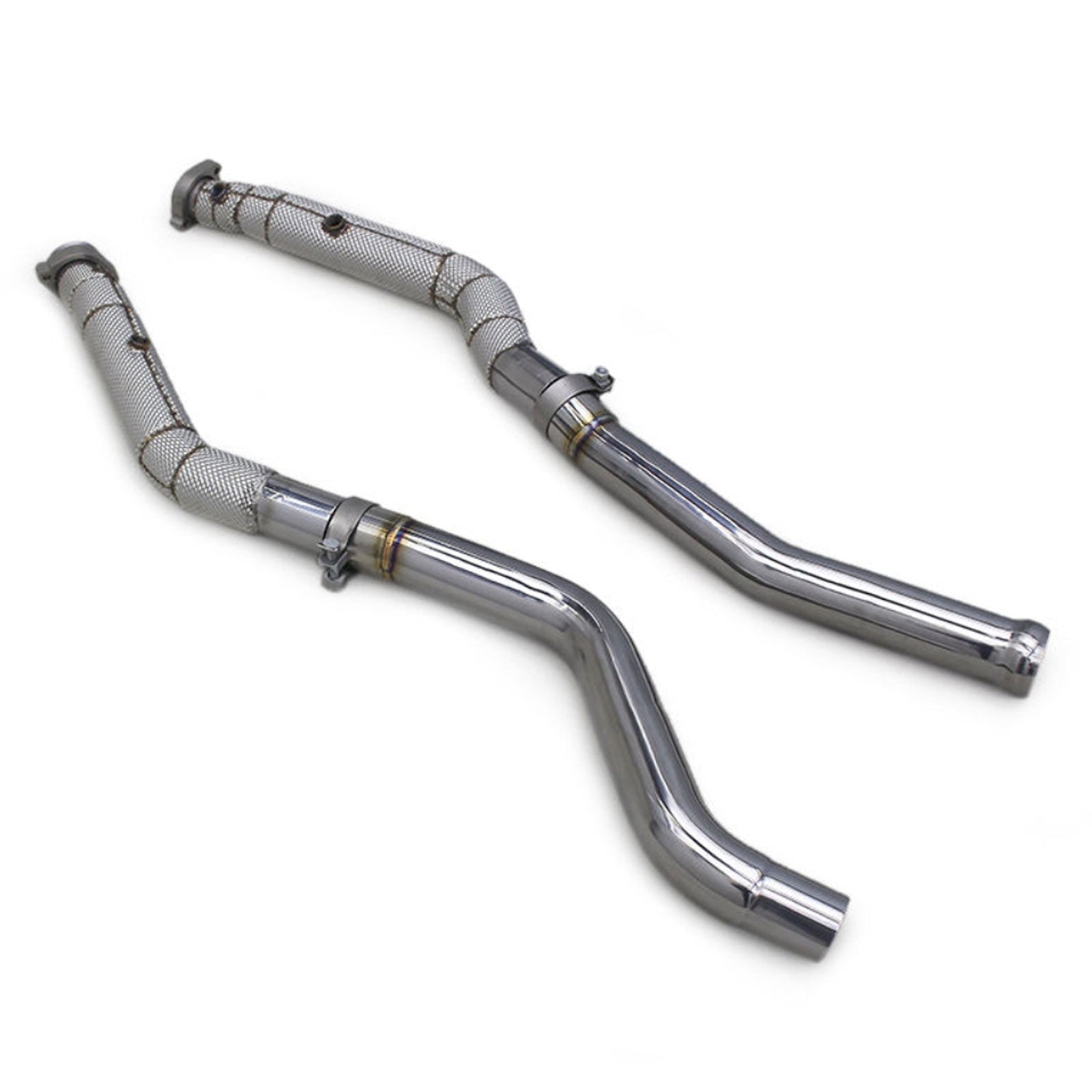 Catless Race Stainless Downpipe for Mercedes Benz AMG GT63 W463 5.5T - Bull Boost Performance