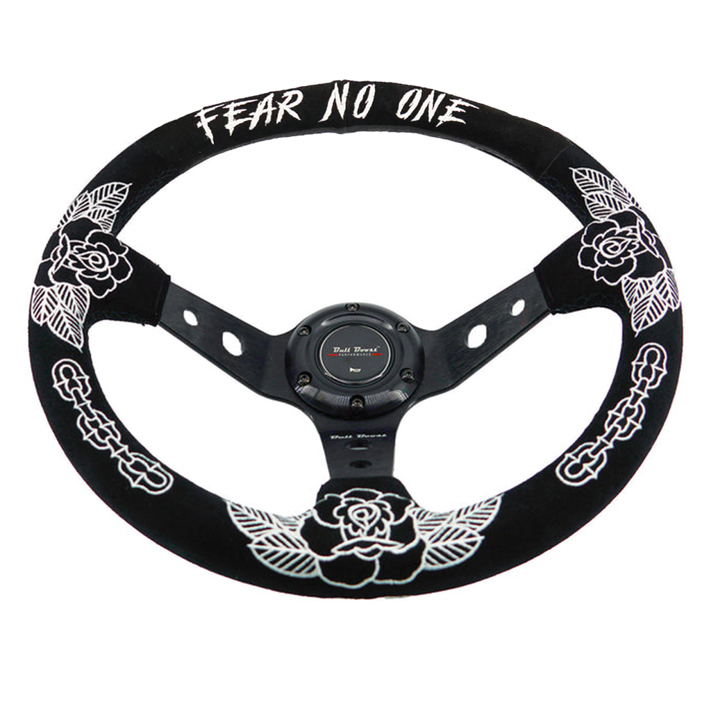 BW Rose 350MM Steering Wheel + Hub Adapter Kit For Subaru Impreza WRX - Bull Boost Performance