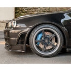 Carbon Fiber Z Tune Style Front Fender for Nissan Skyline R34 GTT GTR - Bull Boost Performance