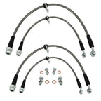 Stainless Steel Front and Rear Brake Line Kit for 96-00 Honda Civic w/ rear disc - Bull Boost Performance