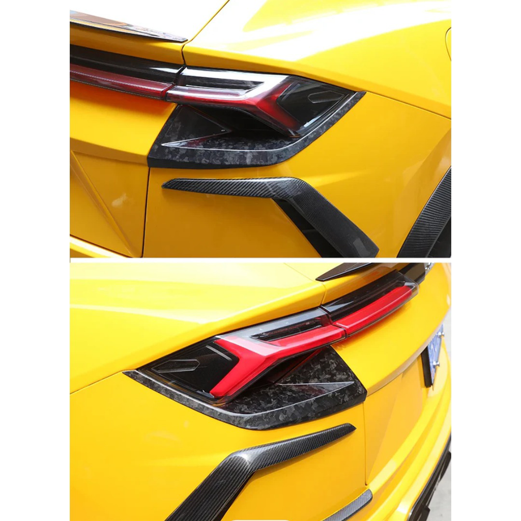 Dry Carbon Fiber Tail Light Trim for Lamborghini Urus - Bull Boost Performance