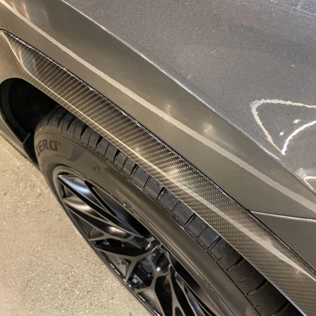 TC Style Carbon Fiber Fender Flare 3M Trim for Lamborghini Urus Overlay - Bull Boost Performance