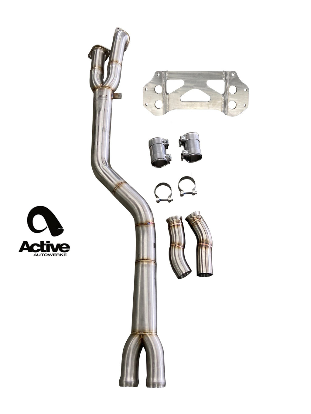 Active Autowerke G87 M2 Signature single mid-pipe with G87-brace