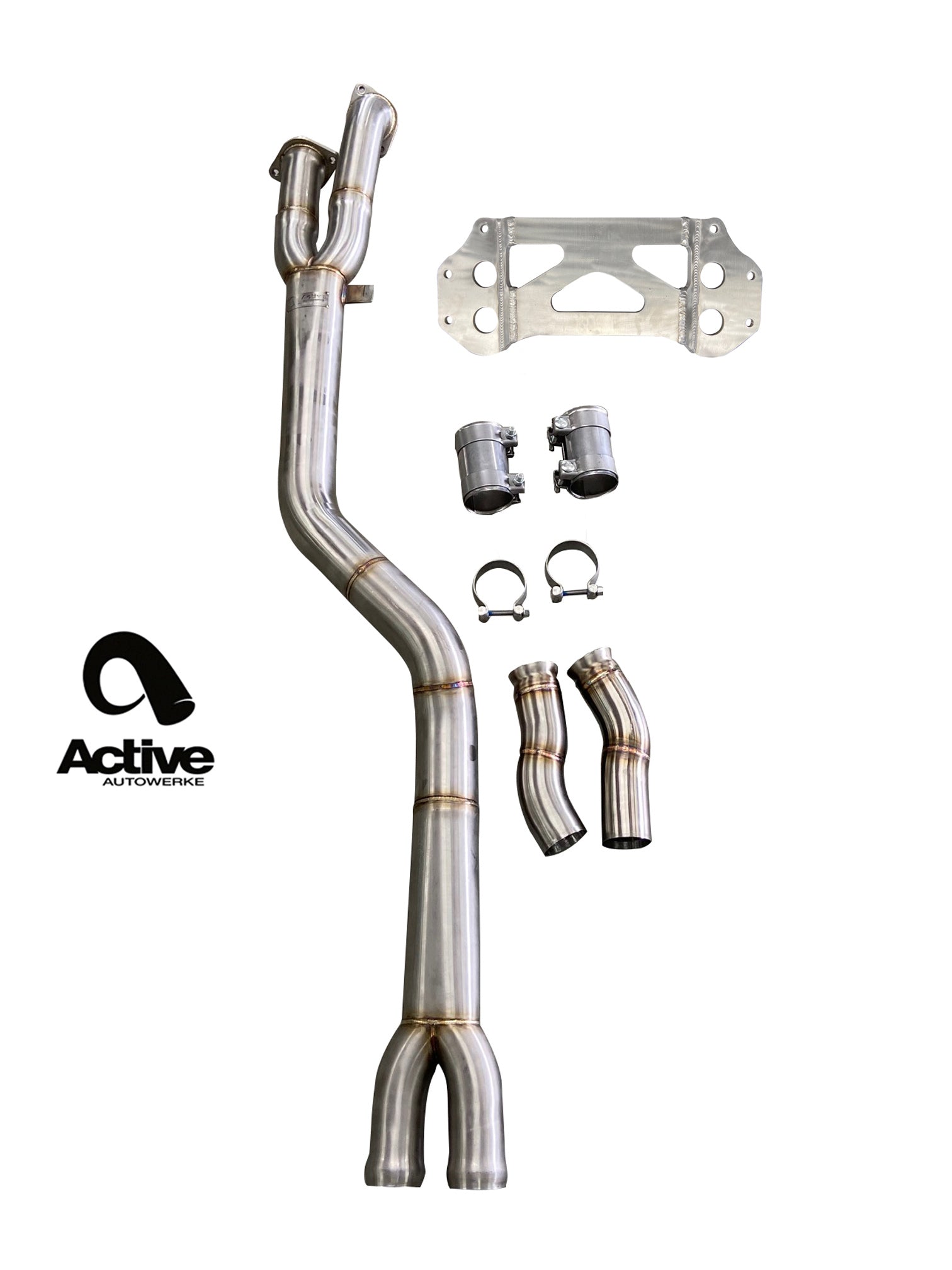 Active Autowerke G87 M2 Signature single mid-pipe with G87-brace