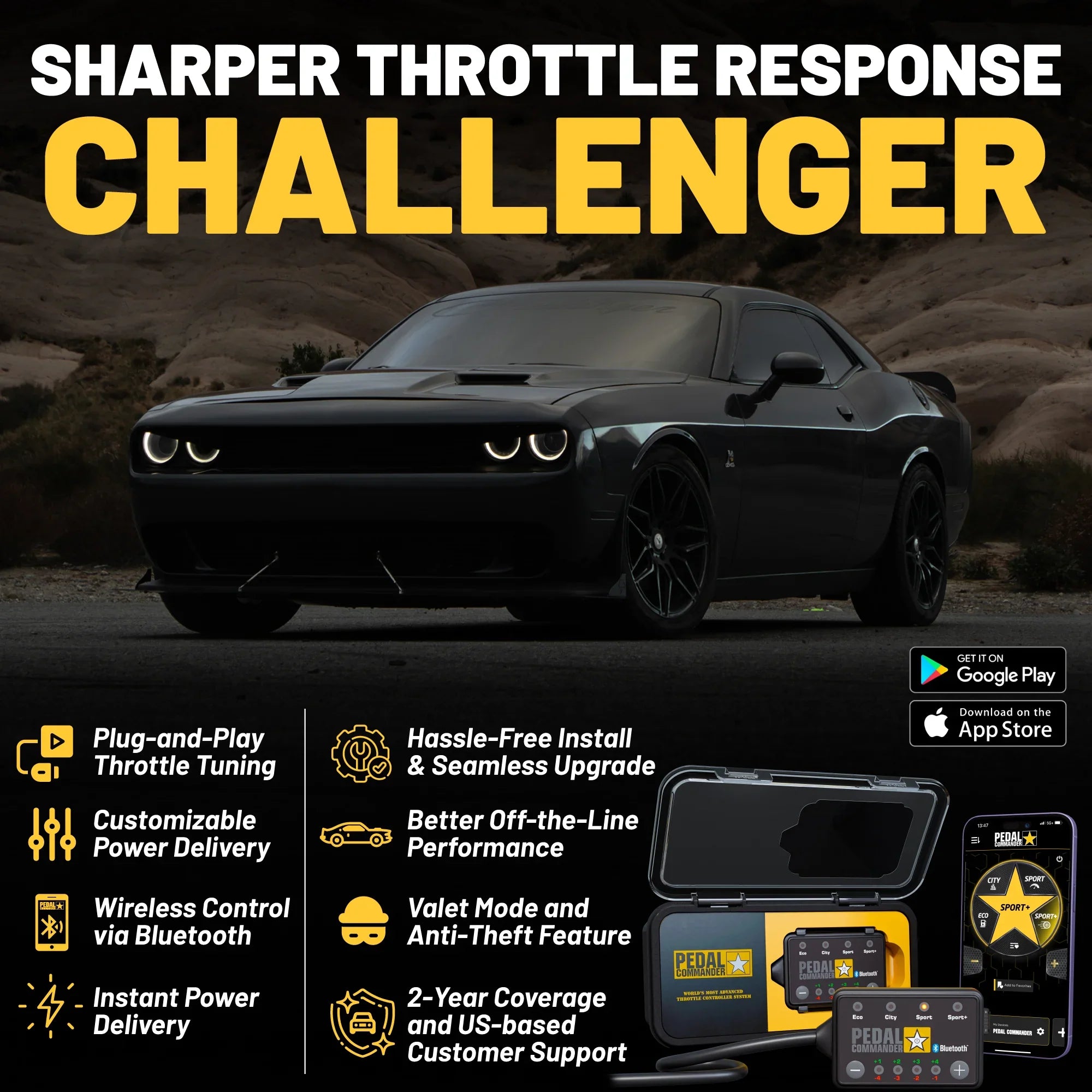 Pedal Commander for Dodge Challenger