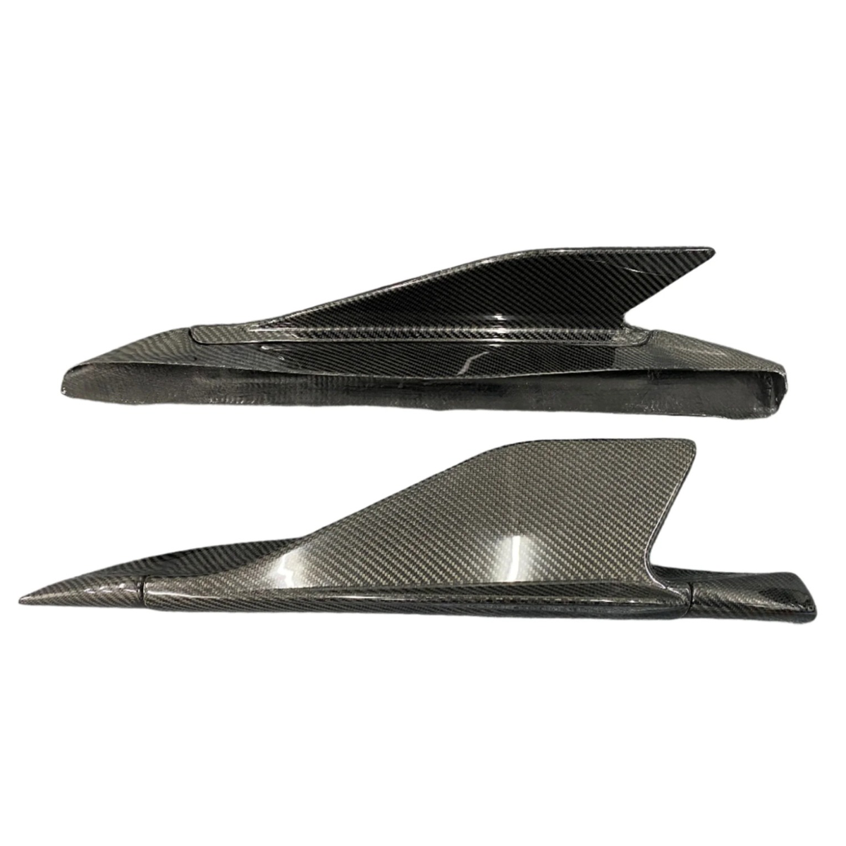 Carbon Fiber Corner Side Skirt Winglet for Ferrari 488 by Stratec Systems