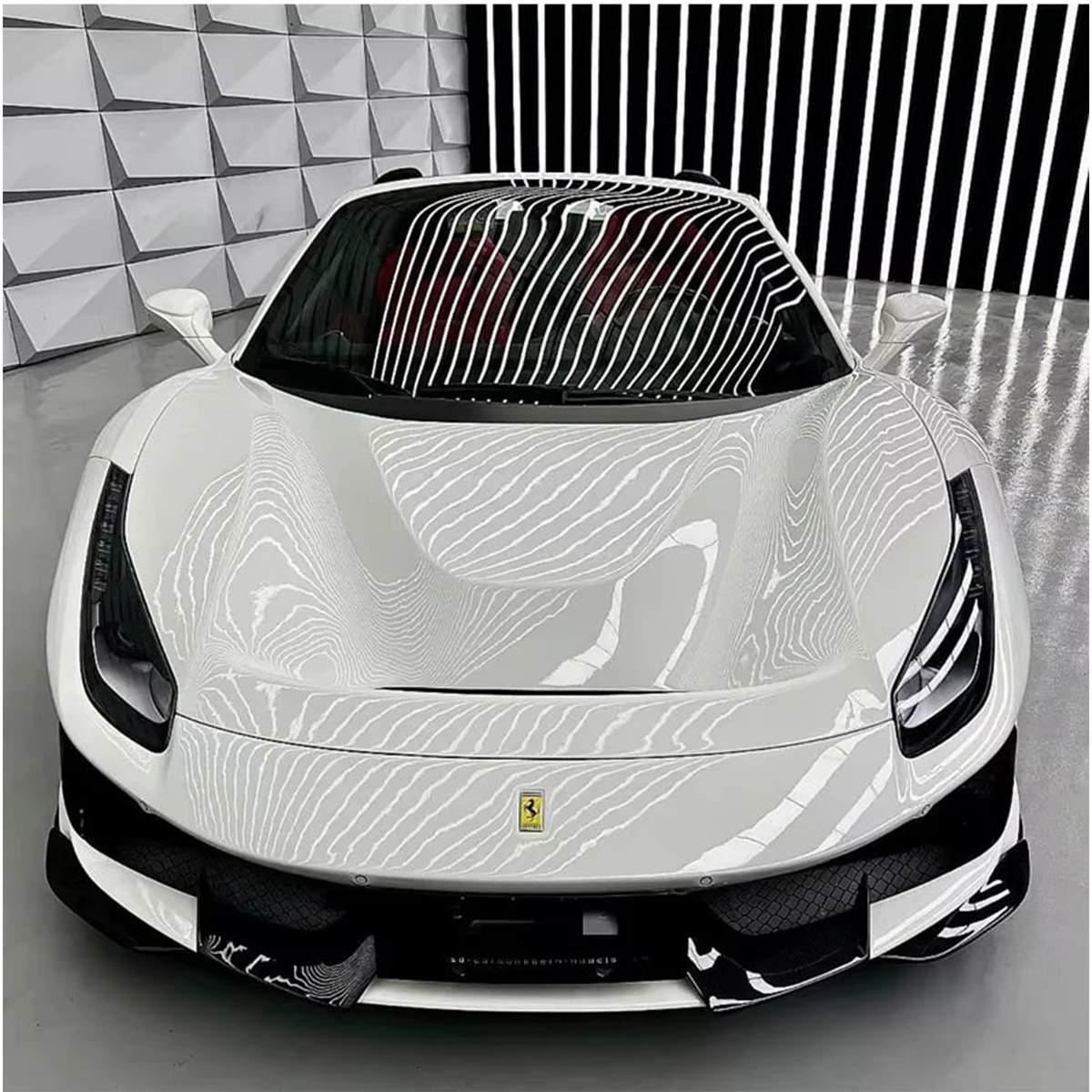 488 Pista Style Carbon Fiber Full Conversion Kit for Ferrari 488 by Stratec Systems