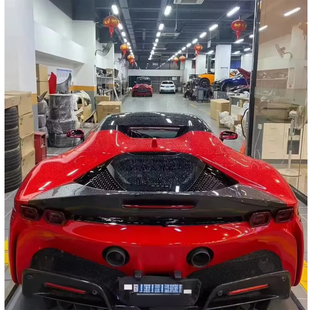 Prepreg Carbon Fiber OEM Style Aero Body Kit for Ferrari SF90 by Stratec Systems