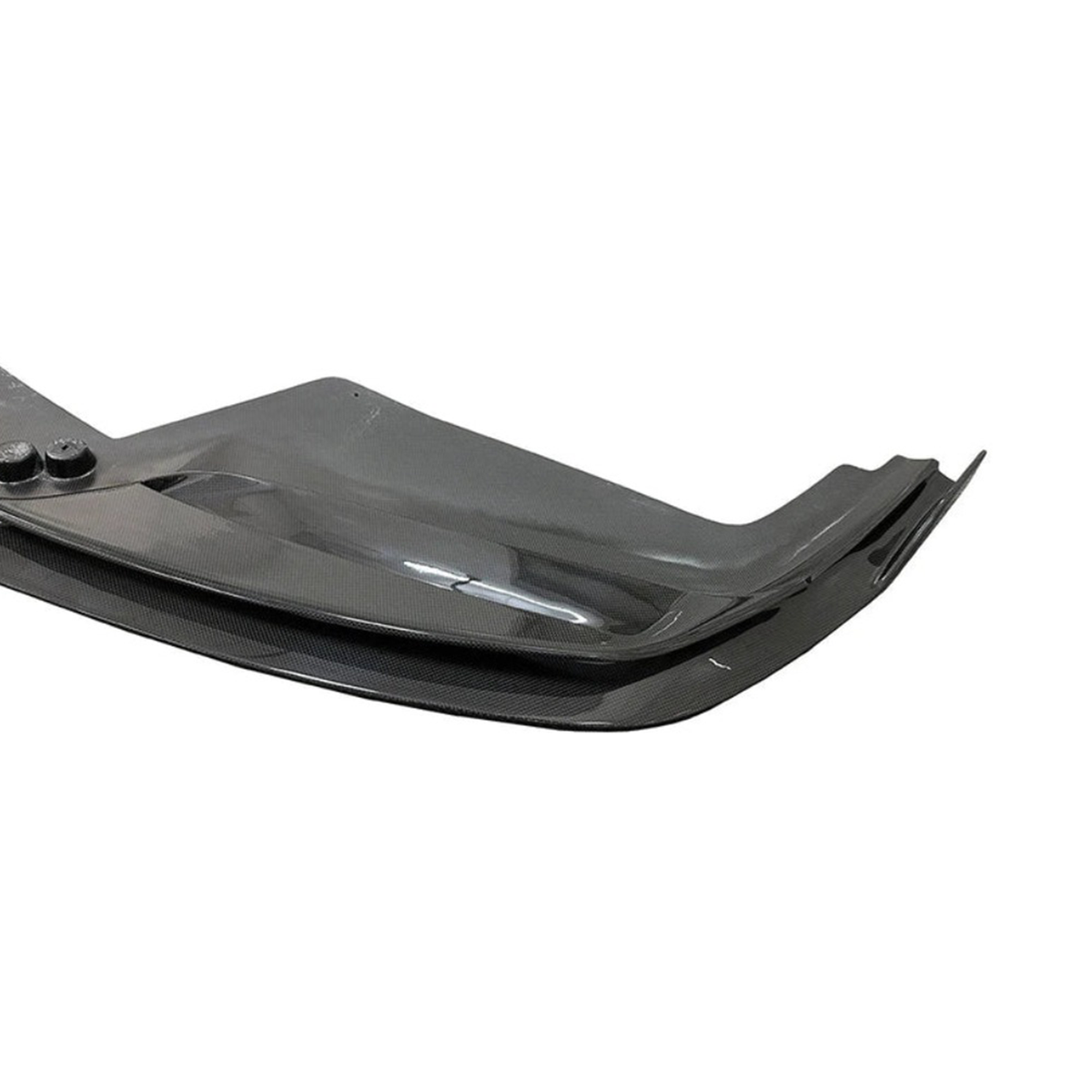 V Style Carbon Fiber Front Splitter for Ferrari 488 by Stratec Systems