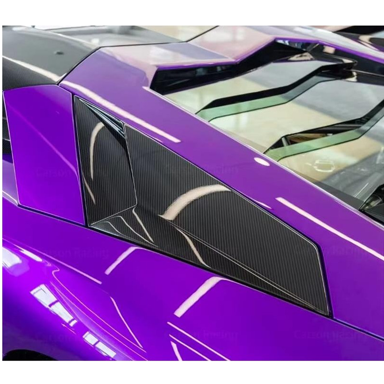 Dry Carbon Fiber Rear Air Intake for Lamborghini Aventador LP700 LP720 - Bull Boost Performance