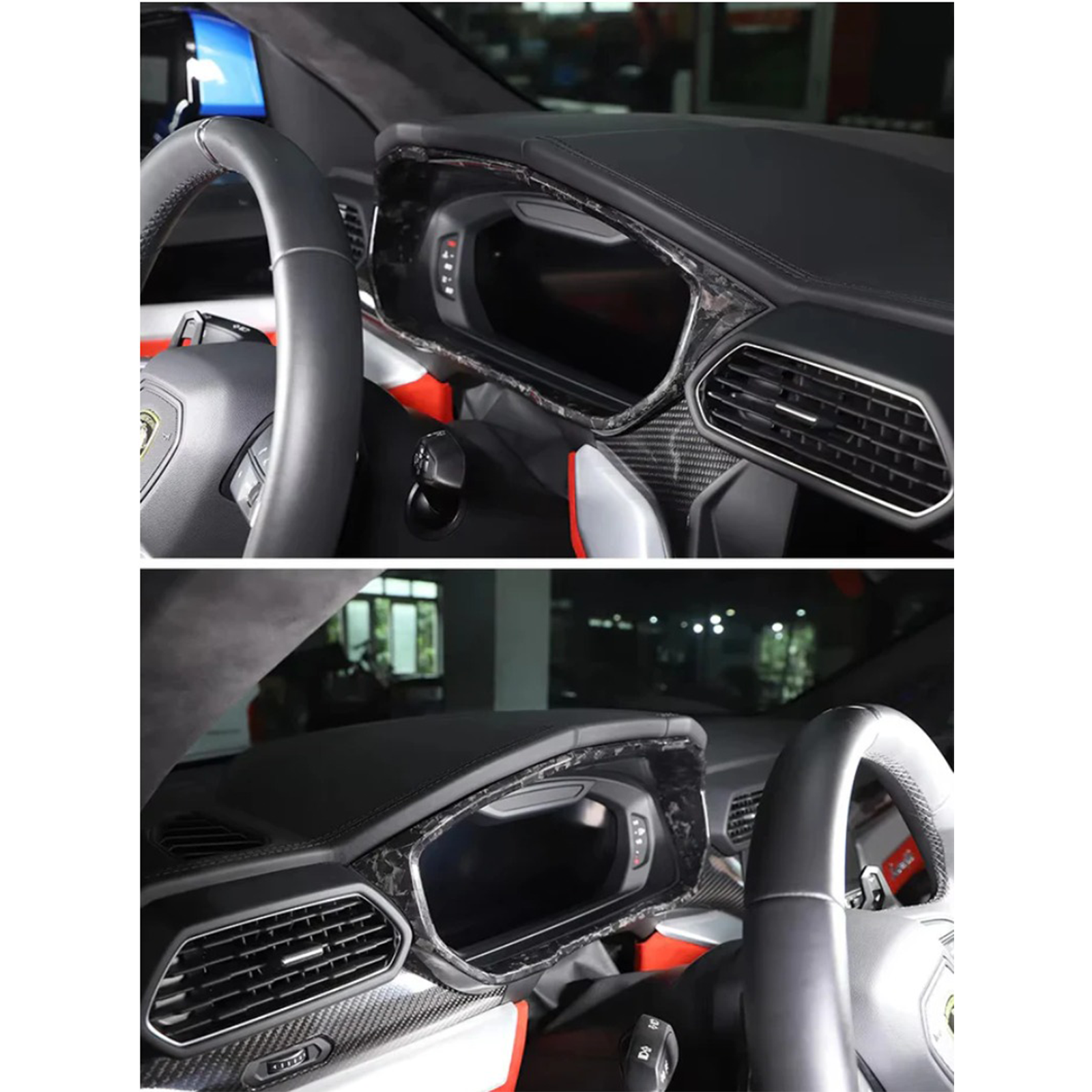 Dry Carbon Fiber Dashboard Trim Cover Lamborghini Urus - Bull Boost Performance
