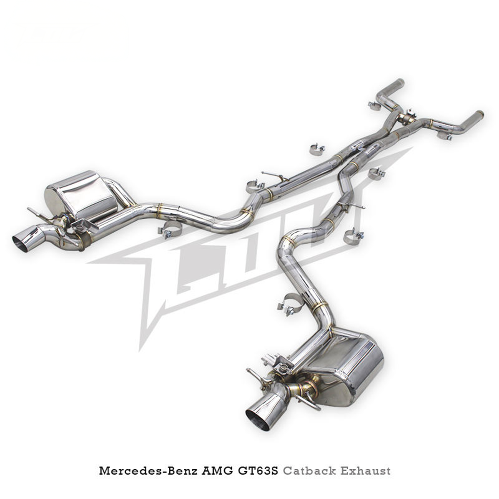 T304 Stainless Steel Catback Exhaust System for Mercedes Benz AMG GT63 GT63S X290 4.0T - Bull Boost Performance