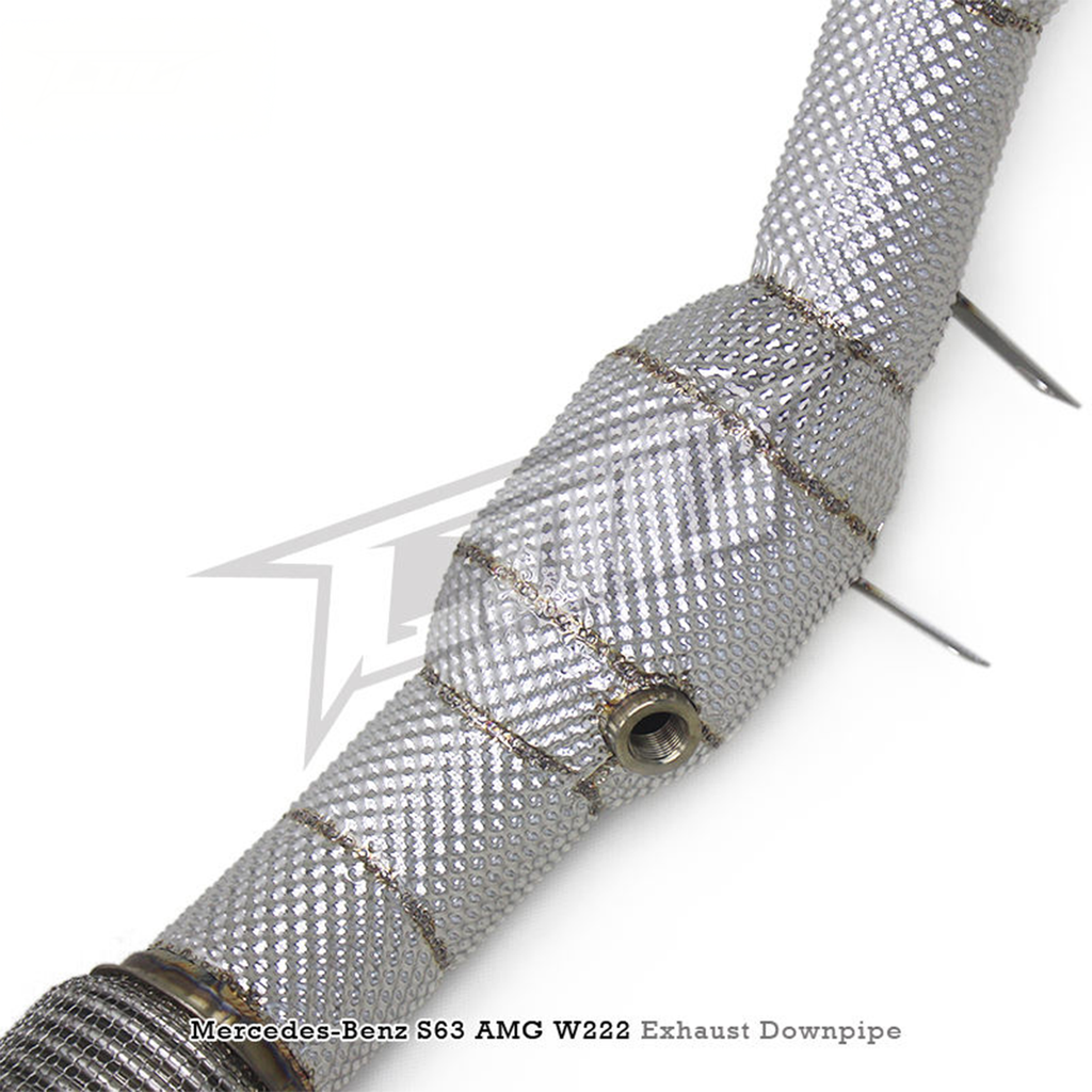 High Flow Catted Stainless Steel Downpipe for Mercedes Benz S560 S580 4.0T - Bull Boost Performance