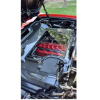 Prepreg Carbon Fiber Engine Bay Cover for Chevrolet Corvette C8 Z51 Z06 HTC Convertible - Bull Boost Performance