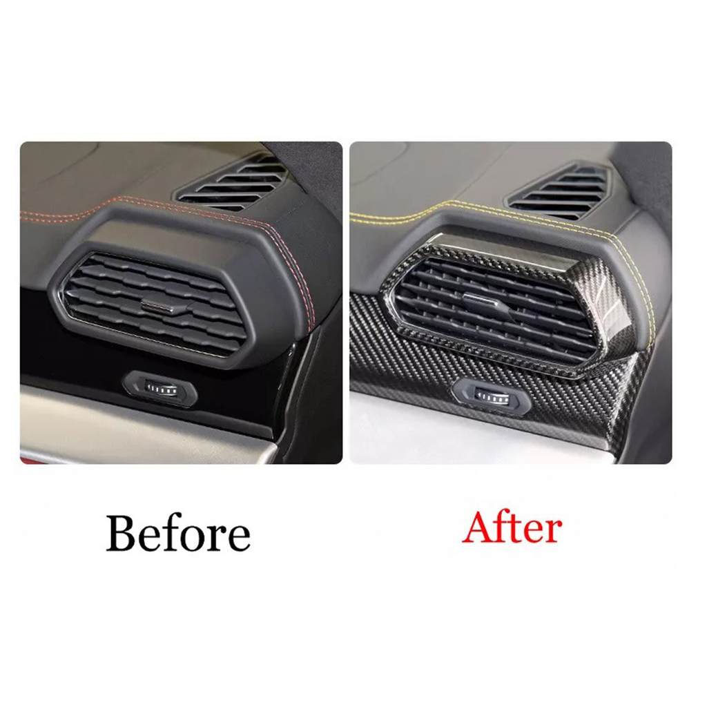 Dry Carbon Fiber AC Air Outlet Vent Cover for Lamborghini Urus - Bull Boost Performance