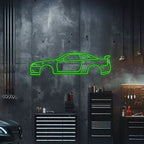 Skyline GT-R R34 Metal Neon Car Wall Art - MTN0036