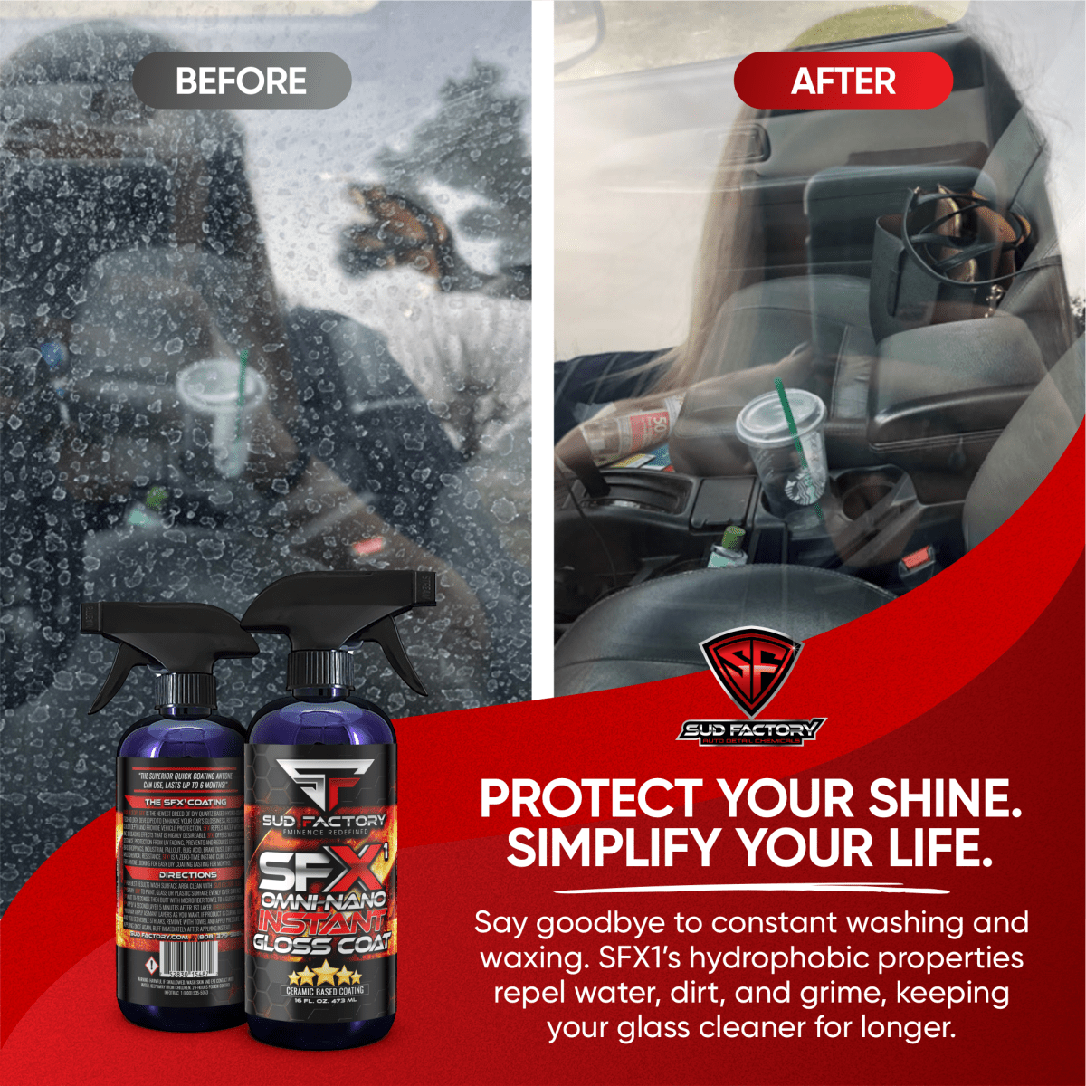 Glass Waterspot Removal & Protection Full Size Kit by Sud Factory