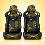 Ryujin Collection Gold Dragon Reclinable Adjustable Racing Bucket Seat
