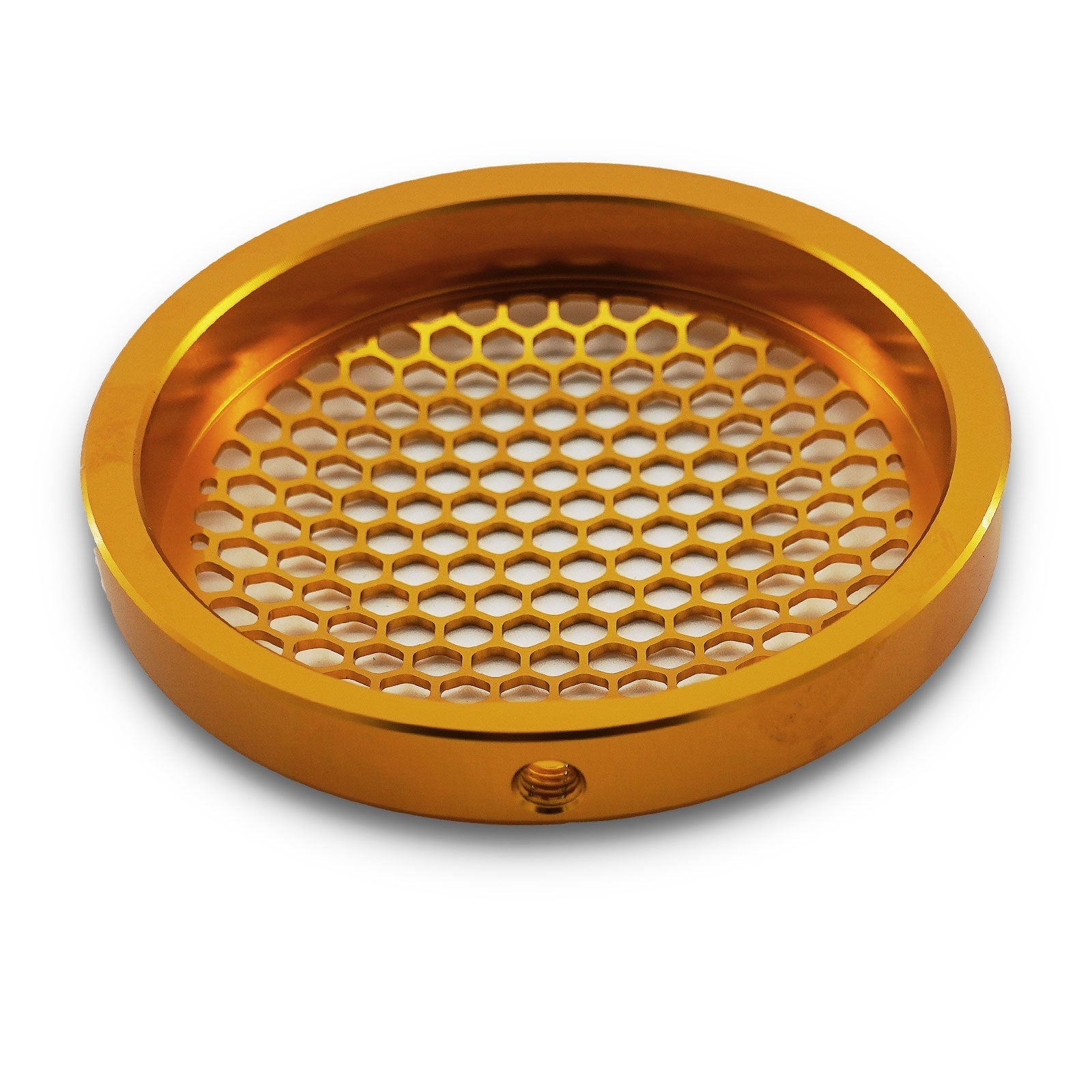 Gold Billet 4" Inch Turbo Inlet Guard Velocity Stack Adapter Bellmouth Intake Hex - Bull Boost Performance