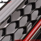 2015-2016 VW Golf MK7 GTI Style Black W/ Red Trim Front Grille ABS