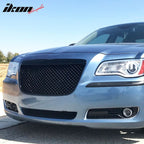 2011-2014 Chrysler 300 300C B Style Black Front Bumper Mesh Grille ABS