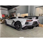 SVJ Style Dry Carbon Fiber Rear Wing Engine Hood Lid for Lamborghini Aventador LP700 LP720 LP740 LP750 Coupe - Bull Boost Performance
