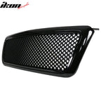 2004-2008 Ford F150 All Black Mesh Style Front Bumper Hood Grille ABS