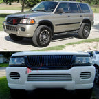 2000-2004Â  Mitsubishi Montero Sport Unpainted Vertical Hood Grille ABS