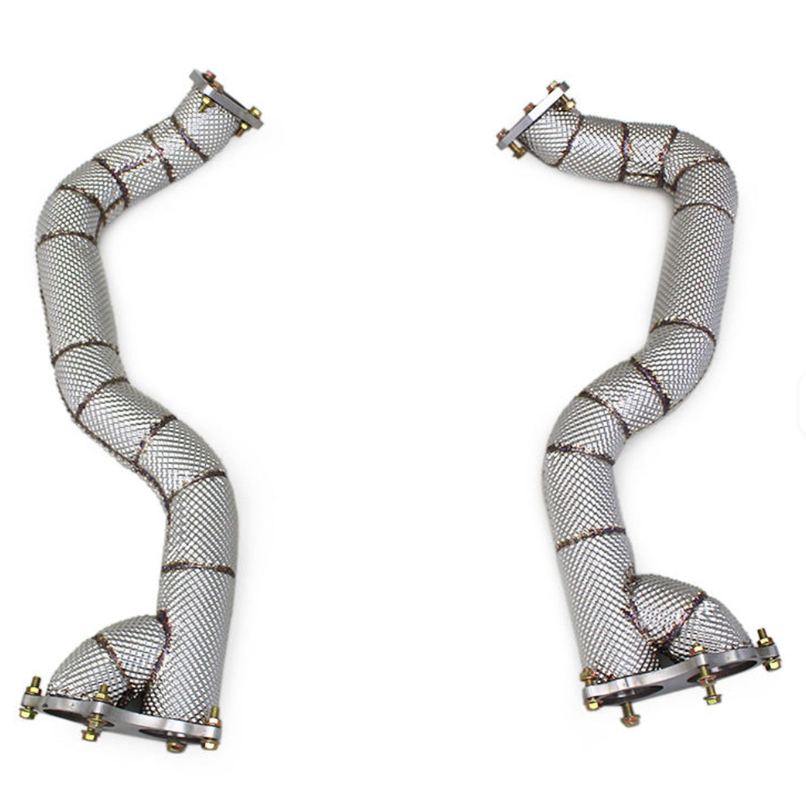 High Flow Exhaust Downpipe for Porsche Cayman 718 GT4 RS 4.0L 2022-2025 Catless - Bull Boost Performance