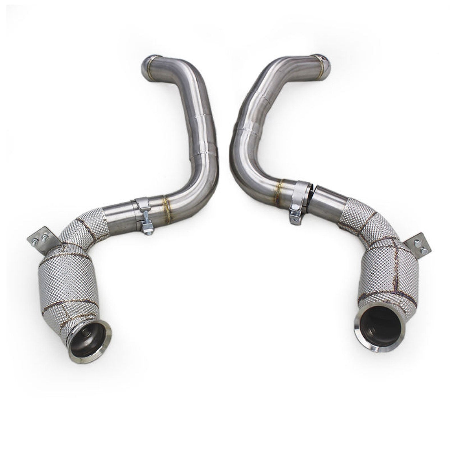 Catted Race Stainless 300 Cell Downpipe for Mercedes Benz AMG GT63 GT63S 4.0T - Bull Boost Performance