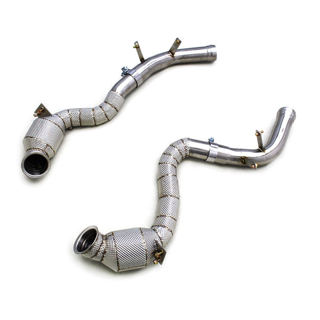 Catted Race Stainless 300 Cell Downpipe for Mercedes Benz AMG GT63 GT63S 4.0T - Bull Boost Performance