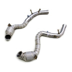 Catted Race Stainless 300 Cell Downpipe for Mercedes Benz AMG GT63 GT63S 4.0T - Bull Boost Performance