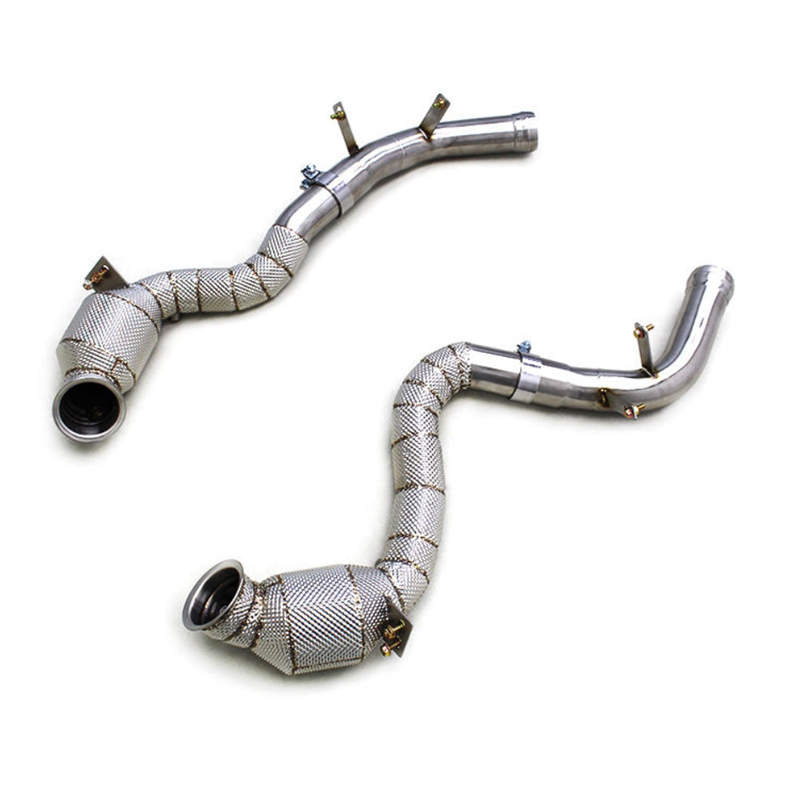 Catted Race Stainless 300 Cell Downpipe for Mercedes Benz AMG GT63 GT63S 4.0T - Bull Boost Performance