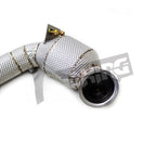 Catted Race Stainless 300 Cell Downpipe for Mercedes Benz AMG GT63 GT63S 4.0T - Bull Boost Performance