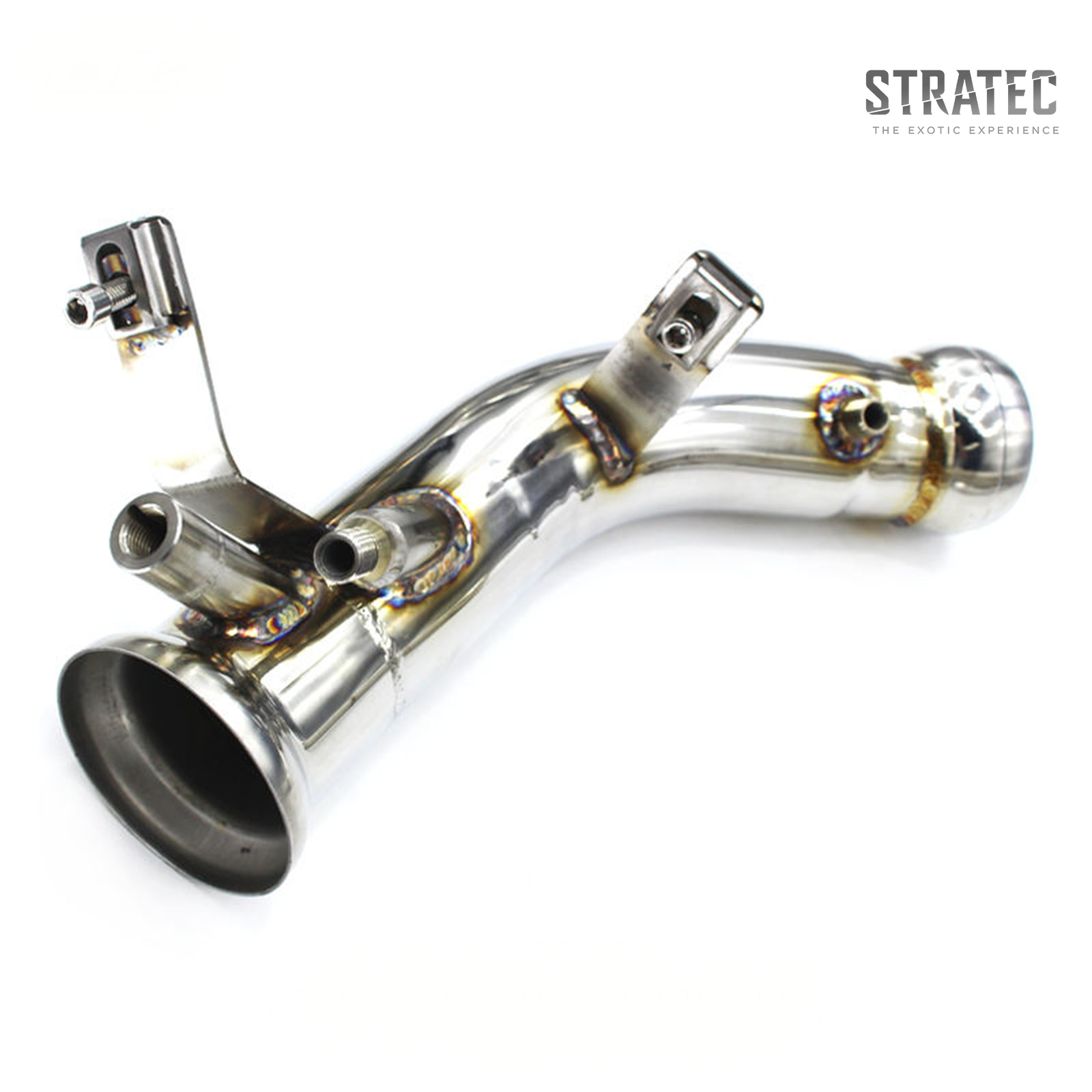 Custom 300 Cell Catted Downpipe Header System for Mercedes‑Benz E63 E63S AMG GT C 4.0TT - Bull Boost Performance