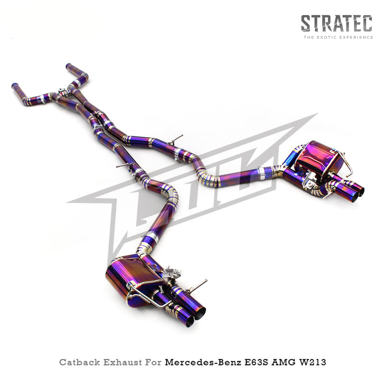 Titanium Valved Catback Exhaust System for Mercedes Benz E63 E63S AMG W213 4.0TT - Bull Boost Performance