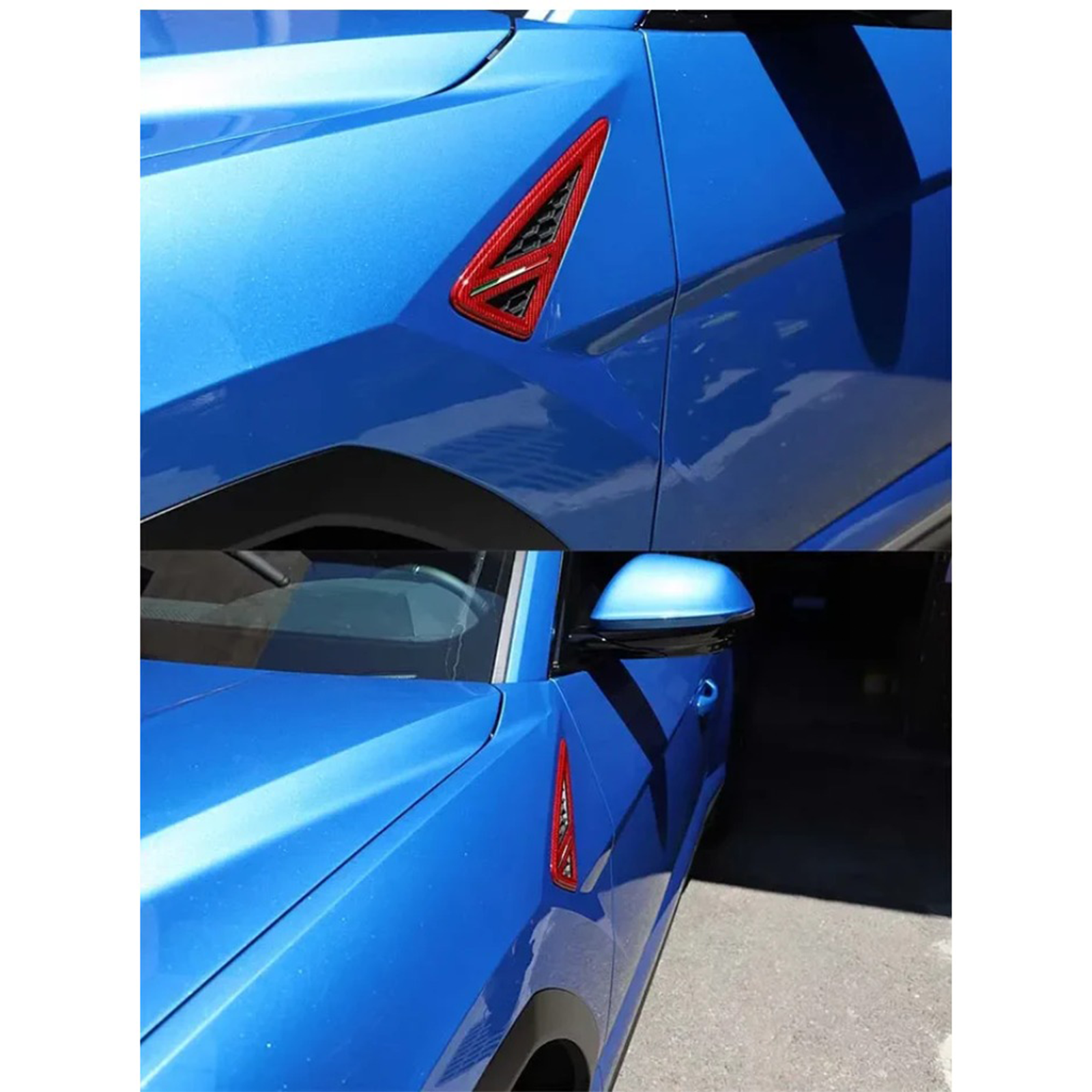 Dry Carbon Fiber Side Fender Vent Frame Cover Trim for Lamborghini Urus - Bull Boost Performance