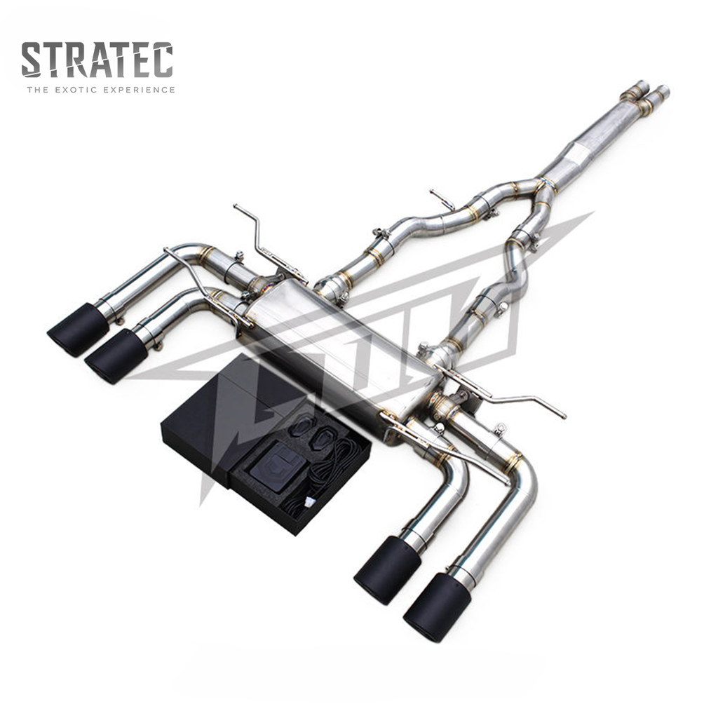 Valved Stainless Steel Catback Exhaust System for Jaguar F‑TYPE V8 5.0T - Bull Boost Performance