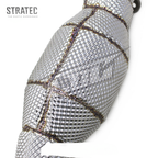 High‑Flow Catted Stainless Steel Downpipe with Heat Shield for Nissan GT‑R R35 3.8TT - Bull Boost Performance