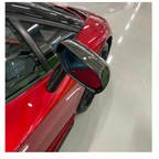 Dry Carbon Fiber Mirror Caps for Lamborghini Aventador S SVJ LP700 LP720 LP740 LP750 - Bull Boost Performance