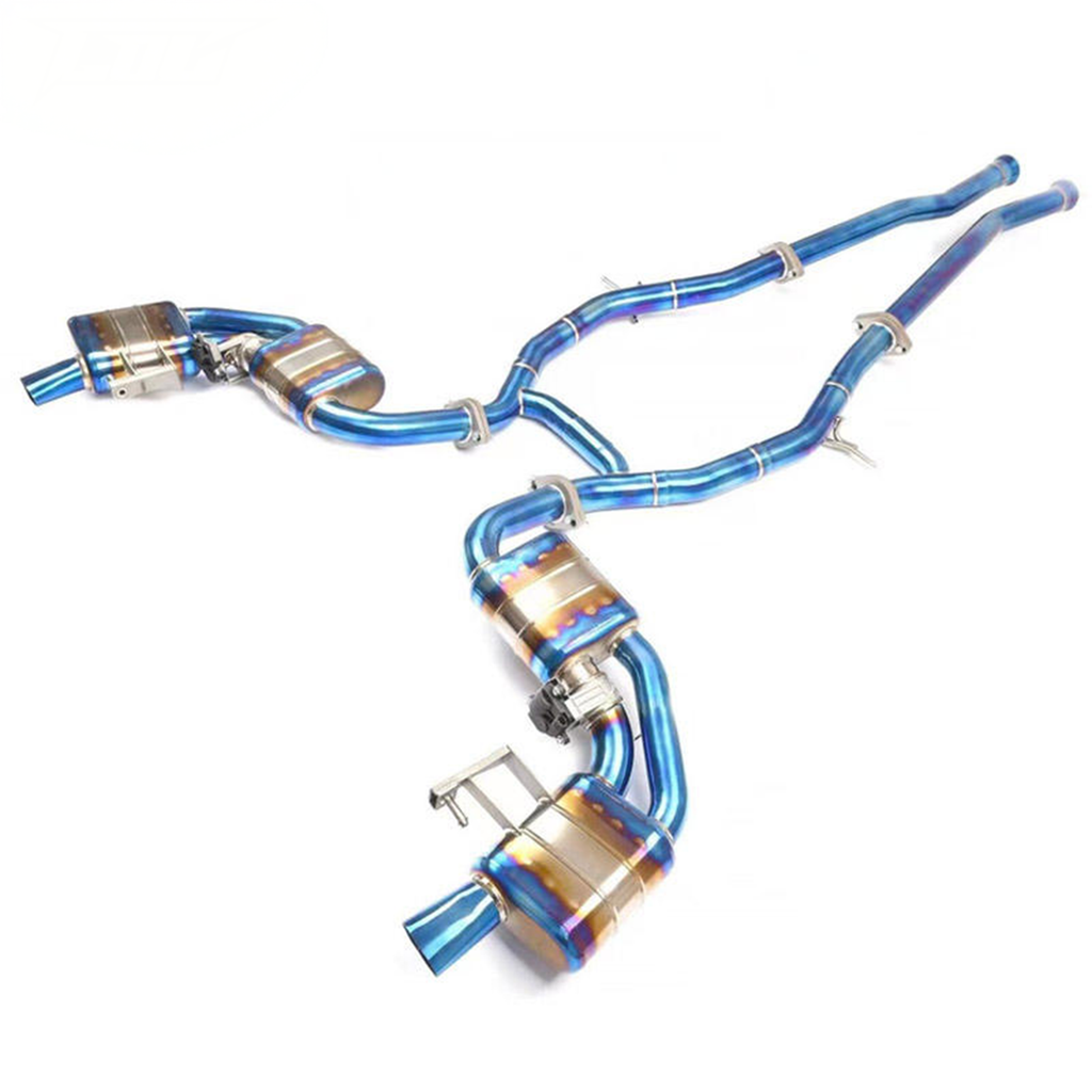 Titanium Valved Catback Exhaust System for Mercedes Benz S63 S63 Coupe C217 5.5T - Bull Boost Performance