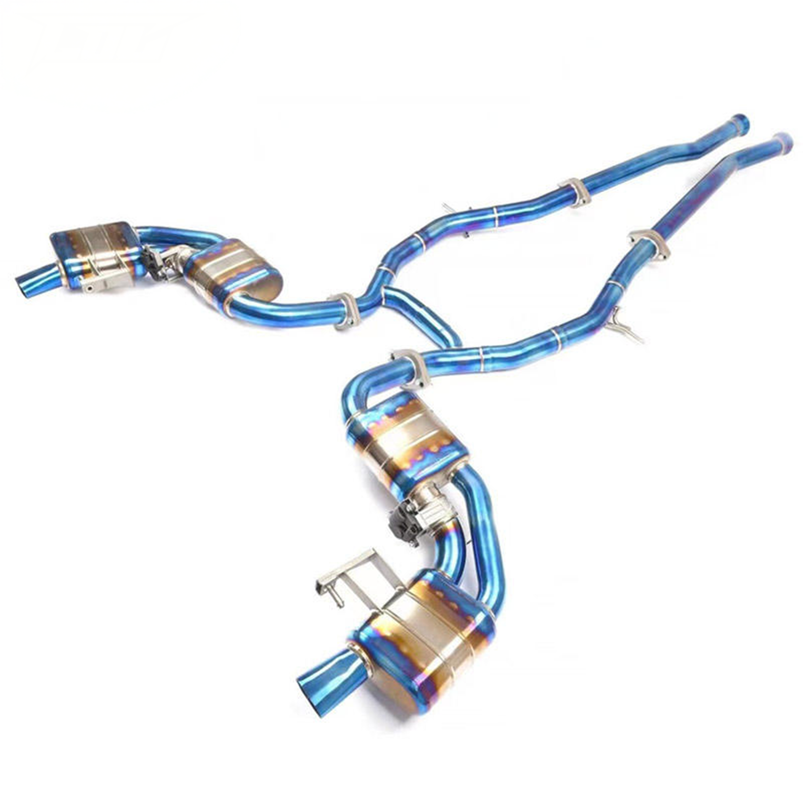 Titanium Valved Catback Exhaust System for Mercedes Benz S63 S63 Coupe C217 5.5T - Bull Boost Performance