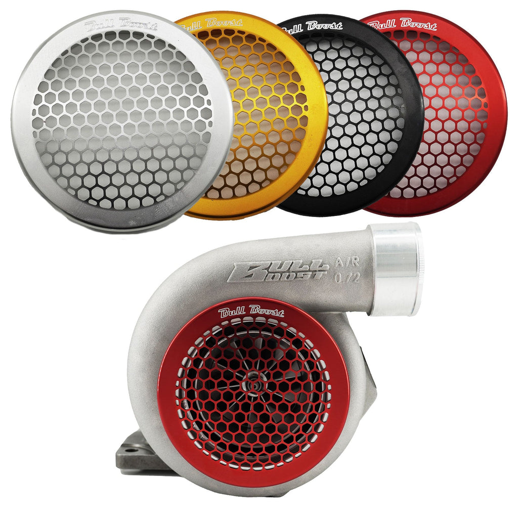 Billet 4" Inch Turbo Inlet Guard Velocity Stack Adapter Bellmouth Intake Hex - Bull Boost Performance