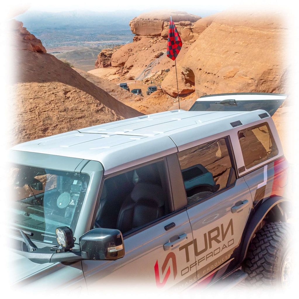 Turn Offroad TR10 Hard Top for Ford Bronco 4-Door with White Gelcoat