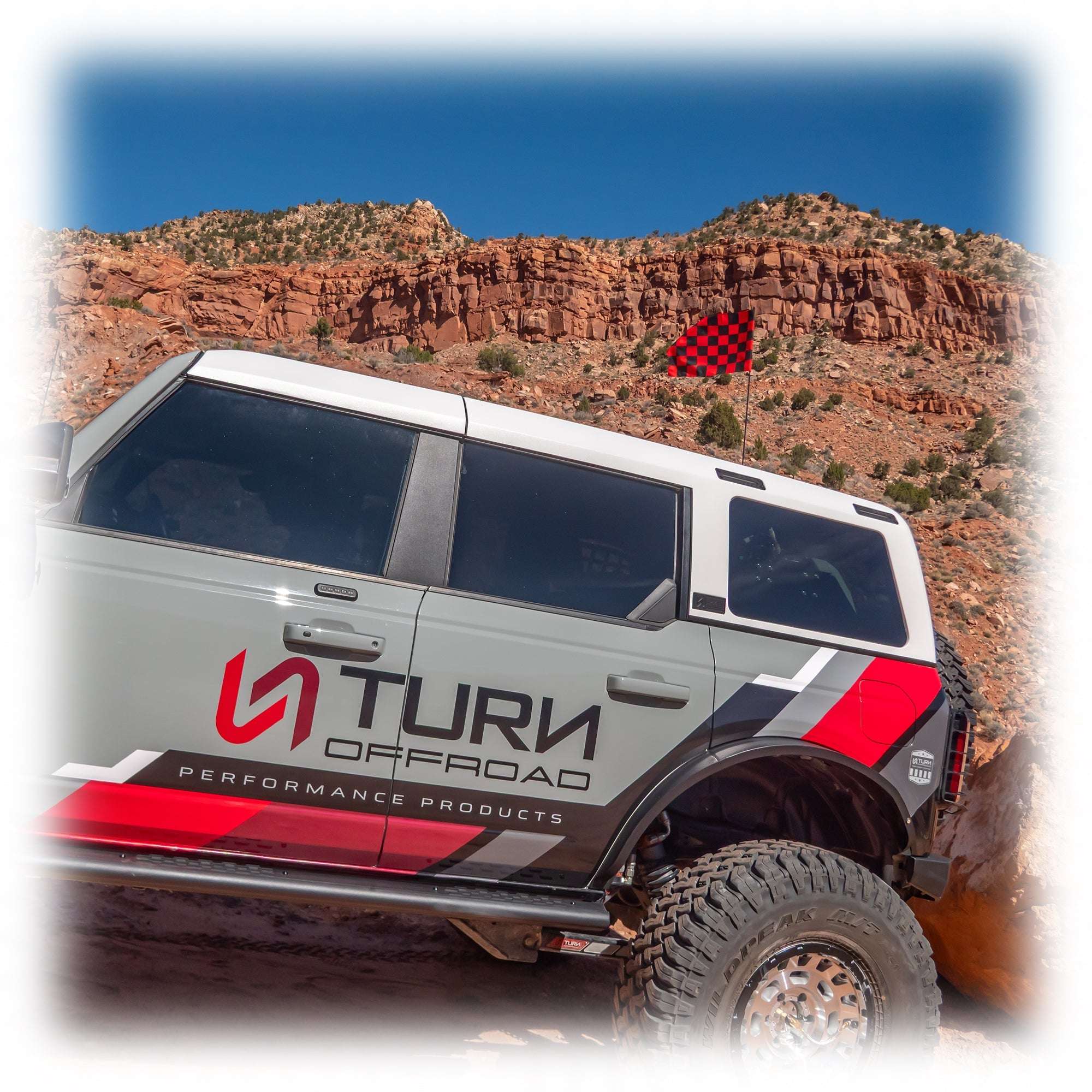 Turn Offroad TR10 Hard Top for Ford Bronco 4-Door with White Gelcoat