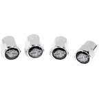 Chrome Valve Stem Tire Caps, Style: Harley Davidson