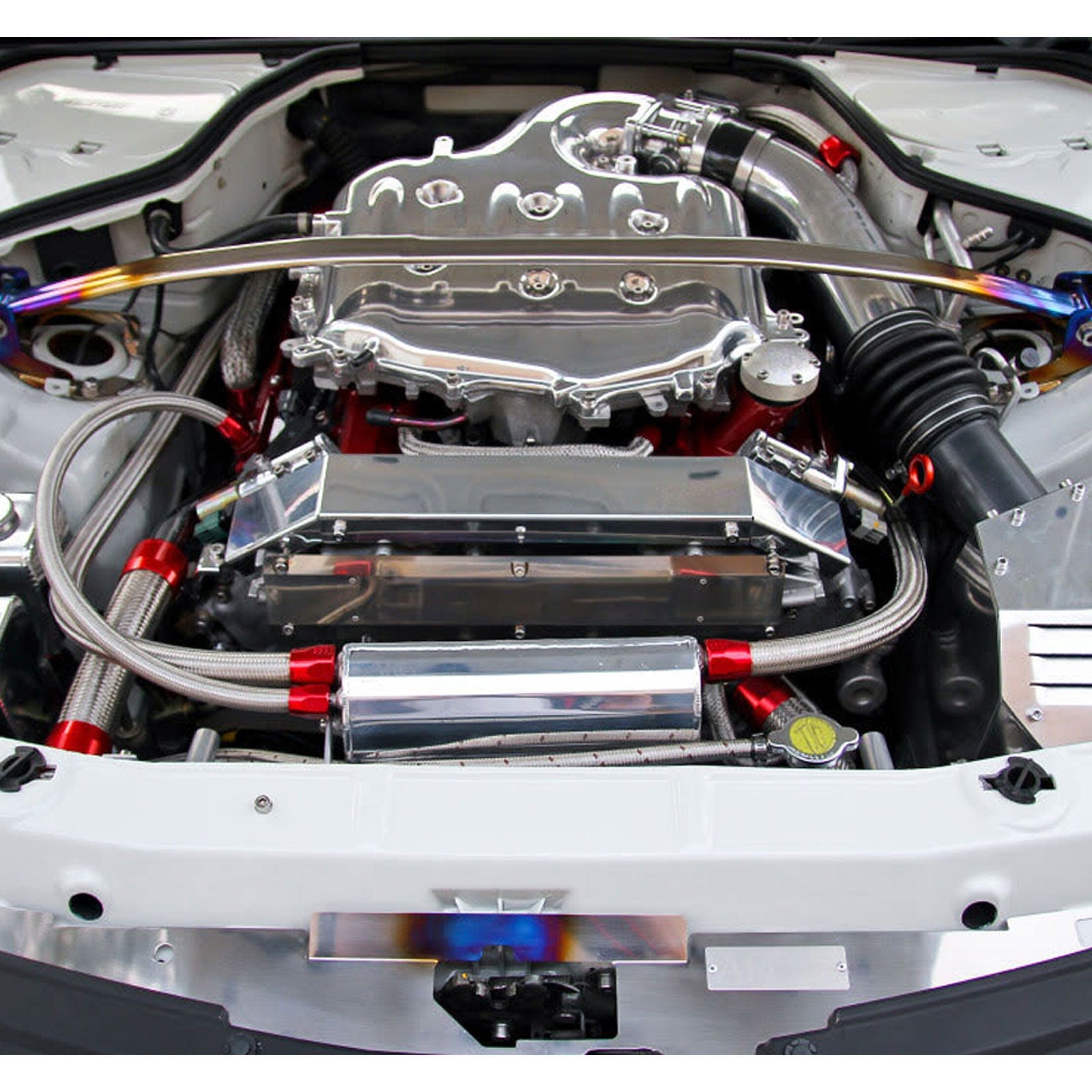 Aluminum Harness Cover For Rare JDM Nissan 350Z Infiniti G35 VQ35 Fairlady Z33 - Bull Boost Performance