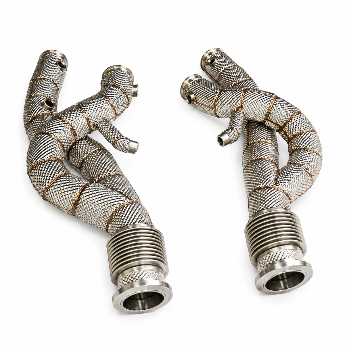 High Performance F1 Header Downpipe for Lamborghini Revuelto 6.5L V12 by Stratec Systems
